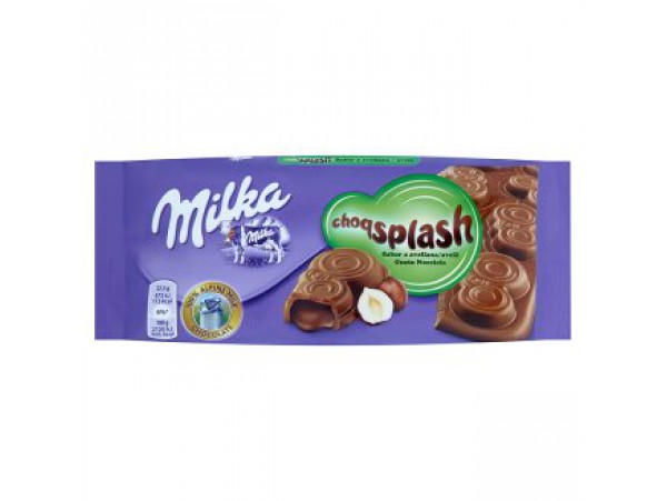 Milka Choqsplash шоколад из альпийского молока с лесными орехами 90 г